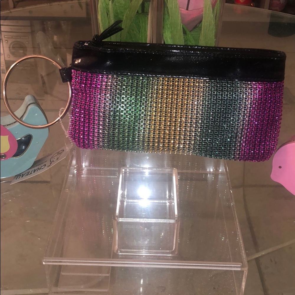 Rainbow love purse